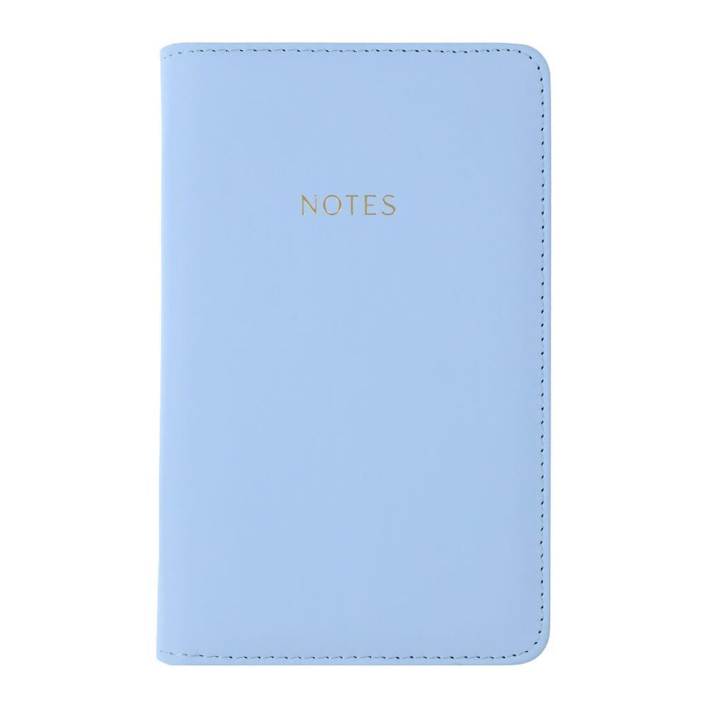 Padded Blue Zip Notes Journal